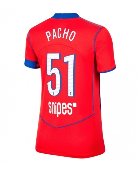 Billige Fotballdrakt Paris Saint-Germain Willian Pacho #51 Replika Tredjedrakt Dame 2025-26 Kortermet Billige Fotballdrakt Paris Saint-Germain Willian Pacho #51 Replika Tredjedrakt Dame 2025-26 Kortermet